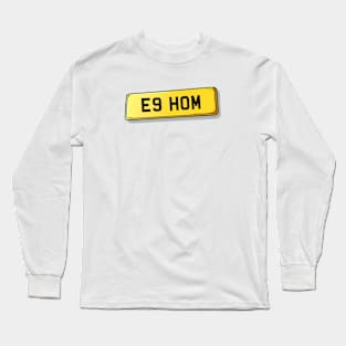 E8 HOM - Homerton Number Plate Long Sleeve T-Shirt